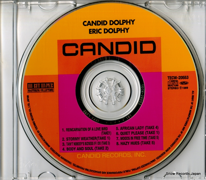 DOLPHY, ERIC candid dolphy TECW-20553