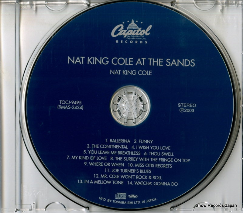COLE, NAT KING at the sands TOCJ-9495