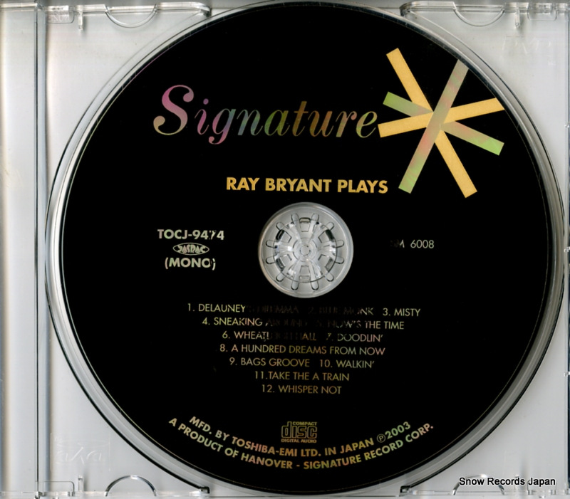 BRYANT, RAY ray bryant plays TOCJ-9474