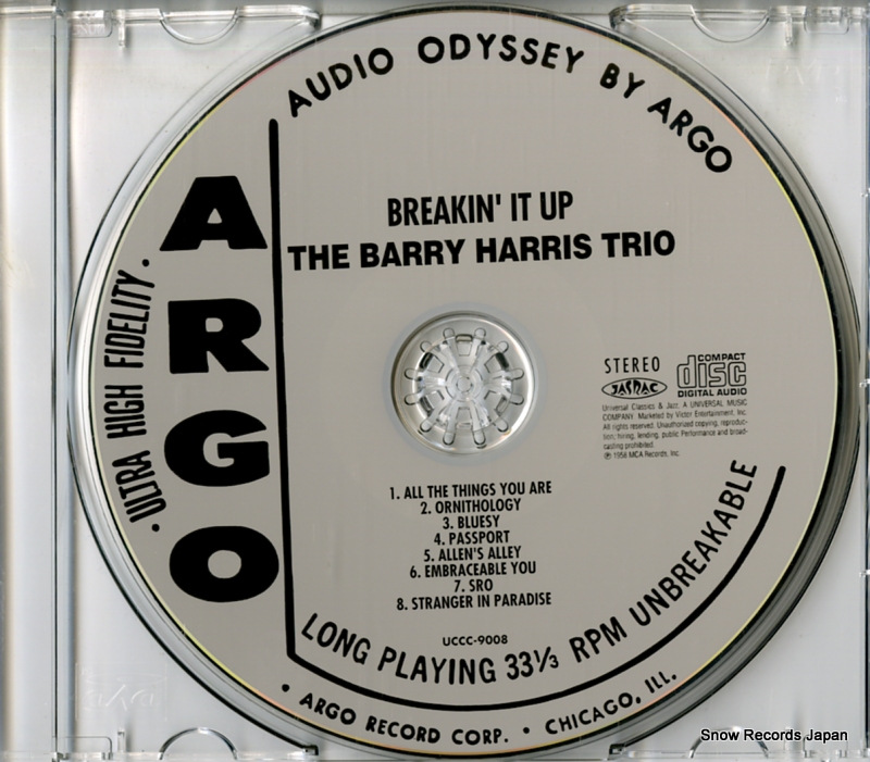 HARRIS, BARRY breakin' it up UCCC-9008