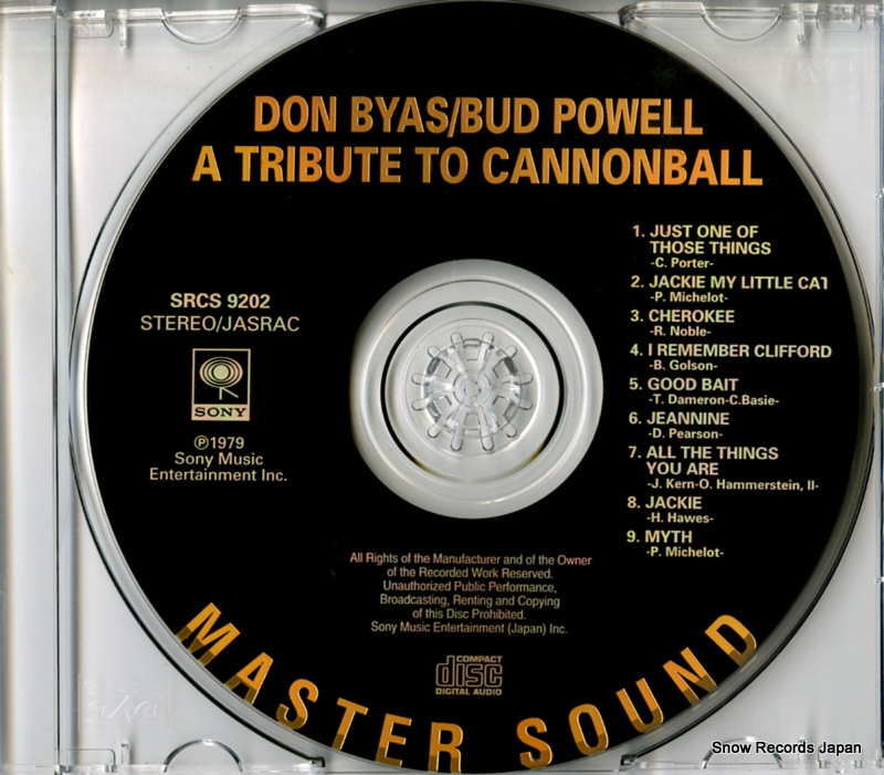 BYAS, DON, AND BUD POWELL a tribute to cannonball SRCS9202