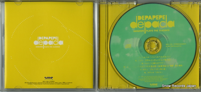 DEPAPEPE depacla - depapepe plays the classics SECL549