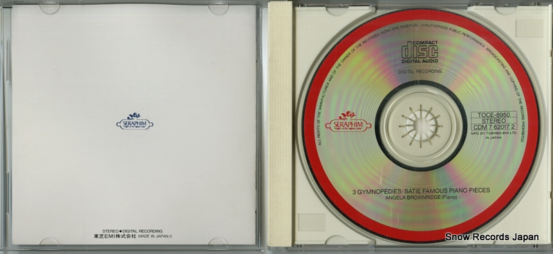 BROWNRIDGE, ANGELA satie; famous piano pieces TOCE-8950
