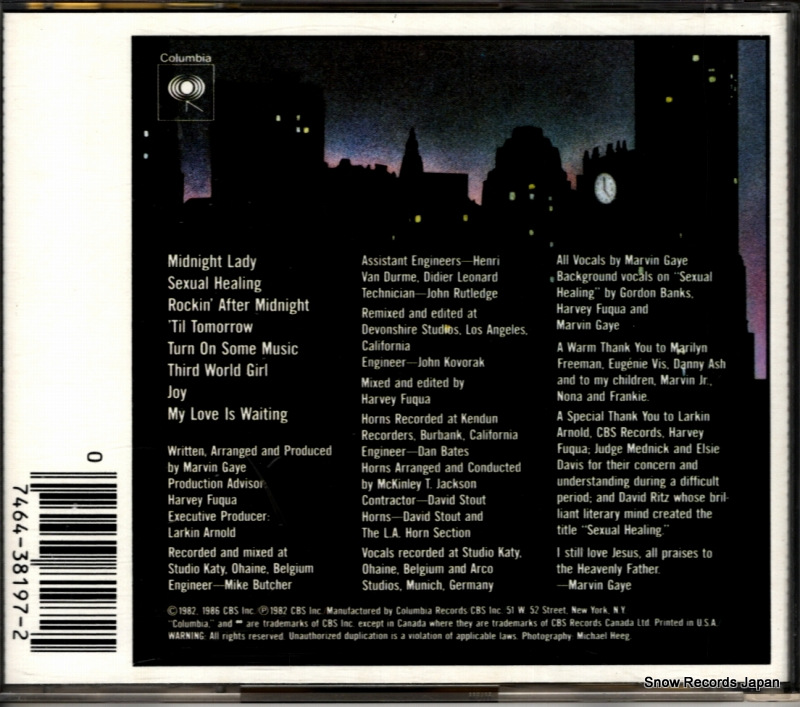GAYE, MARVIN midnight love CK38197