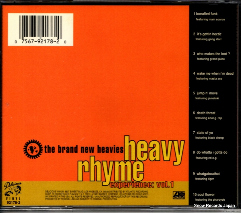 BRAND NEW HEAVIES, THE heavy rhyme experience vol.1 92178-2