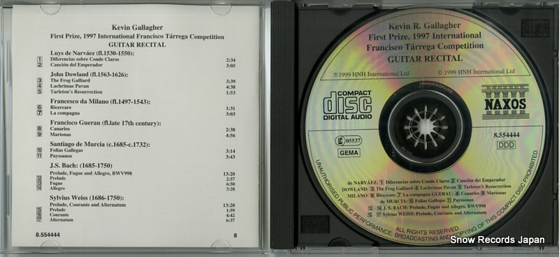GALLAGHER, KEVIN R. guitar recital 8.554444