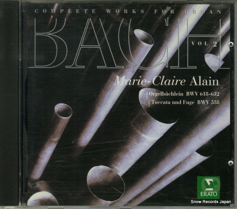ޥ꡼᥯졼롦 bach; complete works for organ vol.2 4509-96719-2