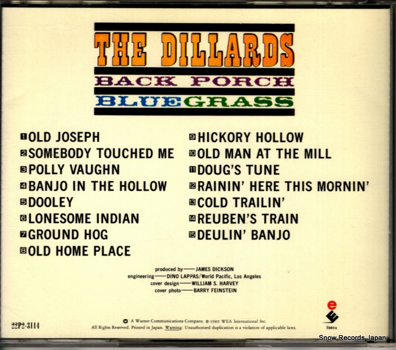 DILLARDS, THE back porch bluegrass 22P2-3114