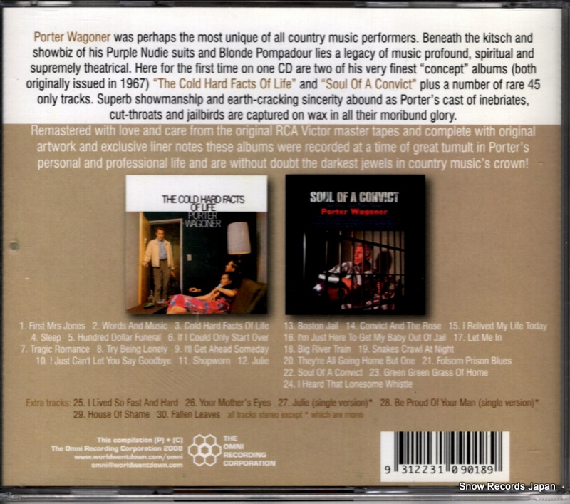 WAGONER, PORTER the cold hard facts of life / soul of a convict OMNI-118