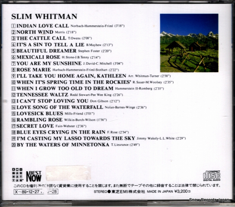WHITMAN, SLIM slim whitman CP32-9042