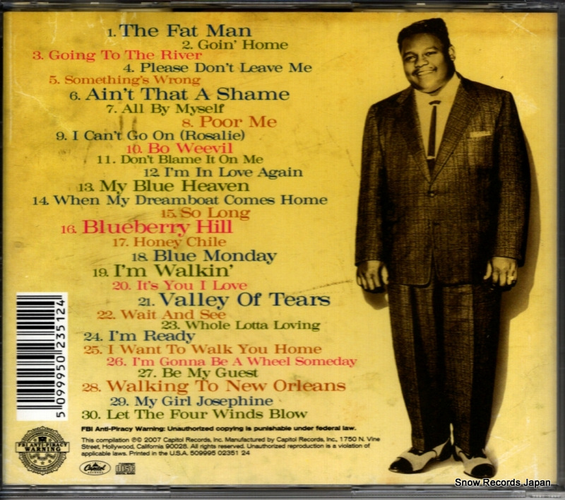 DOMINO, FATS greatest hits walking to new orleans 5099950235124