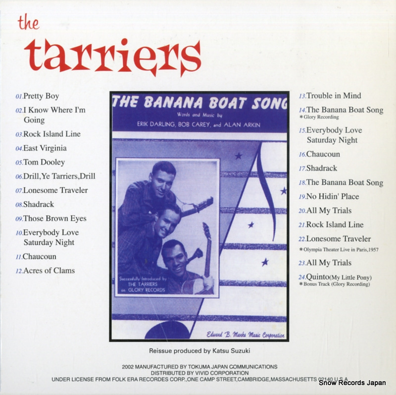 TARRIERS, THE the tarriers VSCD-263