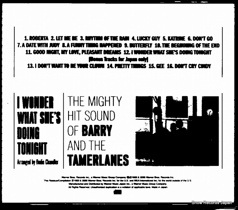 BARRY, AND THE TAMERLANES i wonder what she's doing tonight WPCR-75415