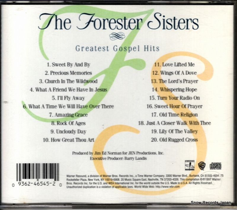 FORESTER SISTERS, THE greatest gospel hits 946545-2