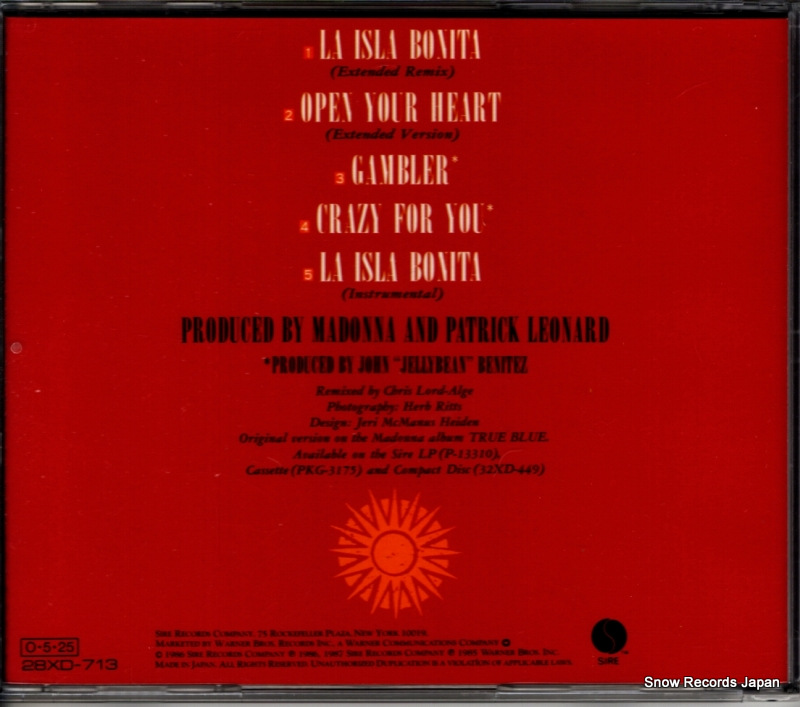 MADONNA la isla bonita - super mix 28XD-713