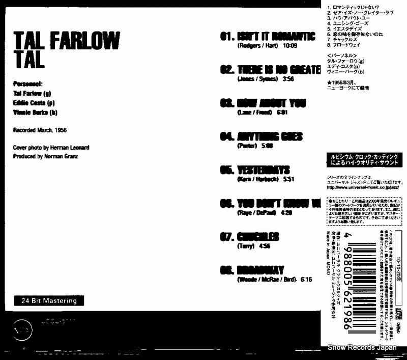 FARLOW, TAL tal UCCU-9884