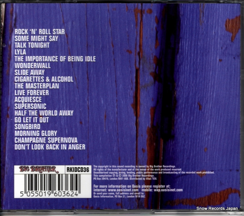 OASIS stop the clocks RKIDCD36