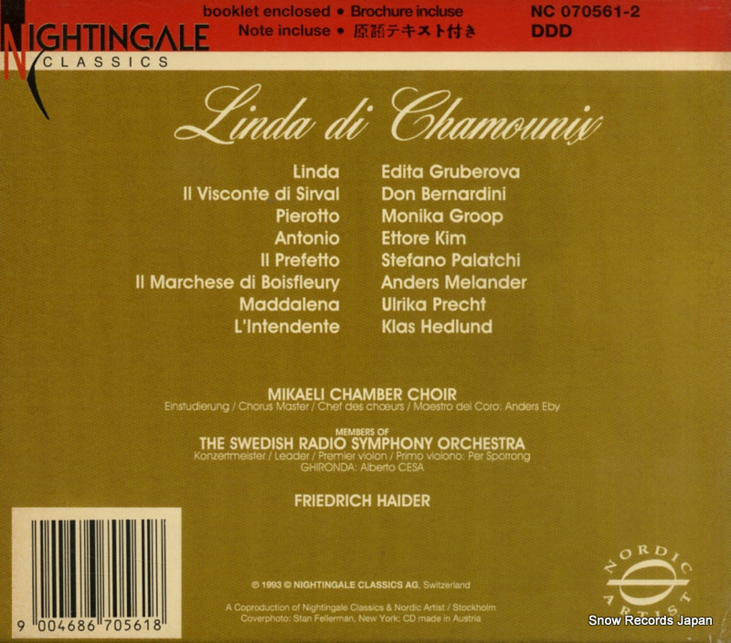 HAIDER, FRIEDRICH donizetti; linda di chamounix NC070561-2