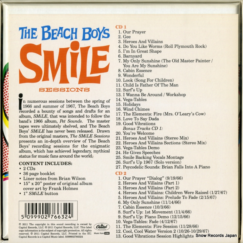 BEACH BOYS, THE the smile sessions 5099902766324