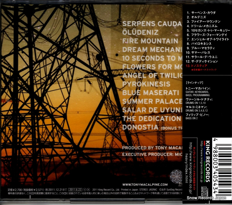 MACALPINE, TONY tony macalpine KICP1566