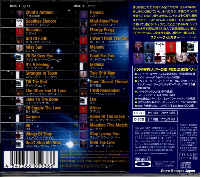 TOTO in the blink of an eye 1977-2011 SICP20284