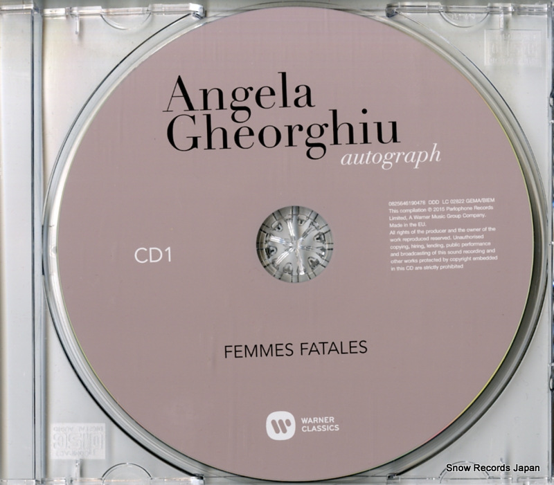 GHEORGHIU, ANGELA autograph 0825646190478