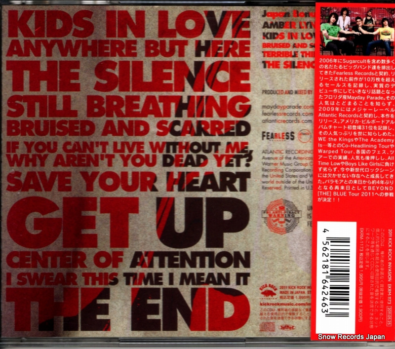 MAYDAY PARADE anywhere but here EKRM-1173