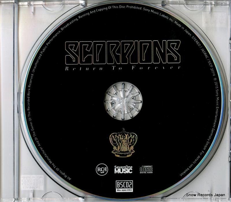 SCORPIONS return to forever SICP30719