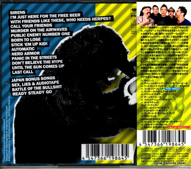 ZEBRAHEAD call your friends SICP3852
