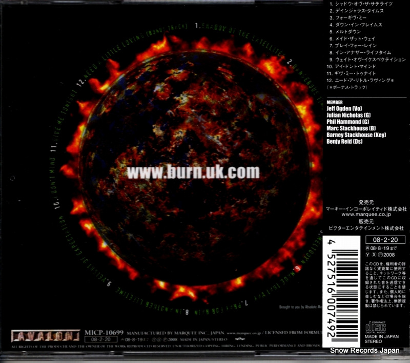 BURN global warning MICP-10699