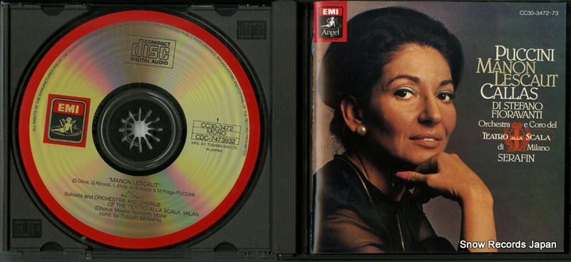 CALLAS, MARIA puccini; manon lescaut CC30-3472
