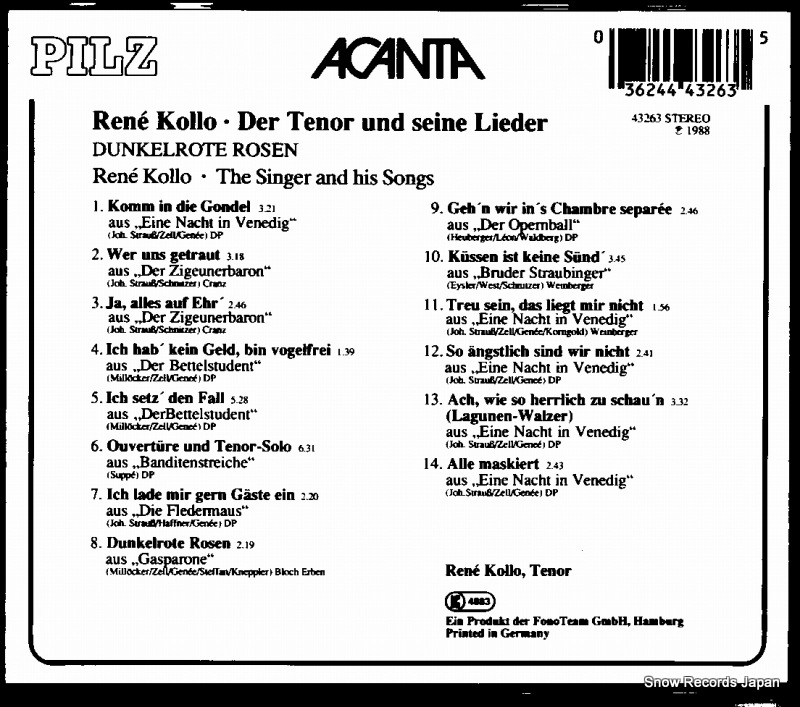 KOLLO, RENE dunkelrote rosen 43263