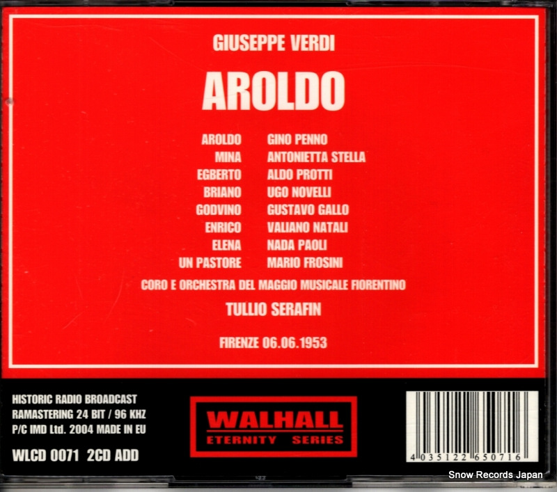 SERAFIN, TULLIO verdi; aroldo WLCD0071