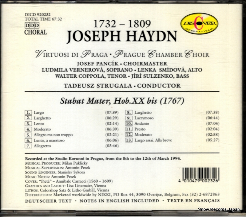 STRUGALA, TADEUSZ haydn; stabat mater DICD920232
