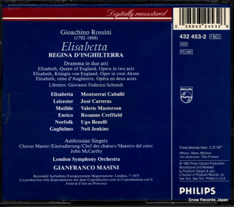 MASINI, GIANFRANCO rossini; elisabetta 432453-2