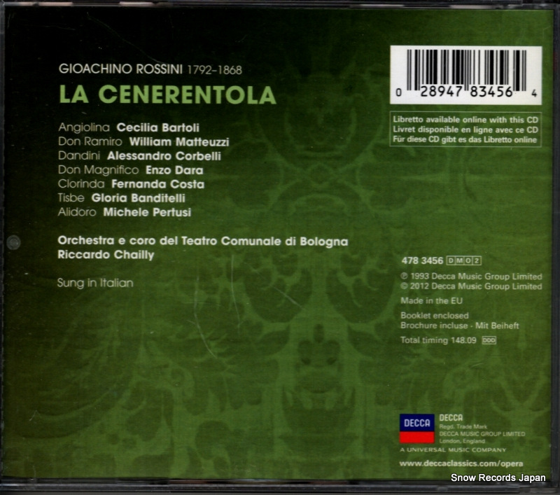 CHAILLY, RICCARDO rossini; la cenerentola 4783456