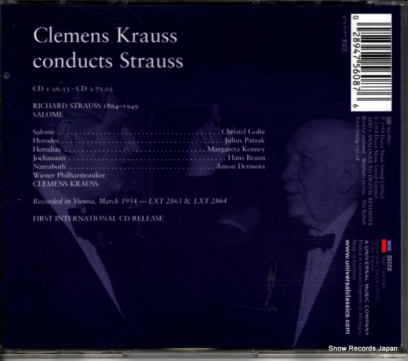 KRAUSS, CLEMENS conducts strauss 4756087