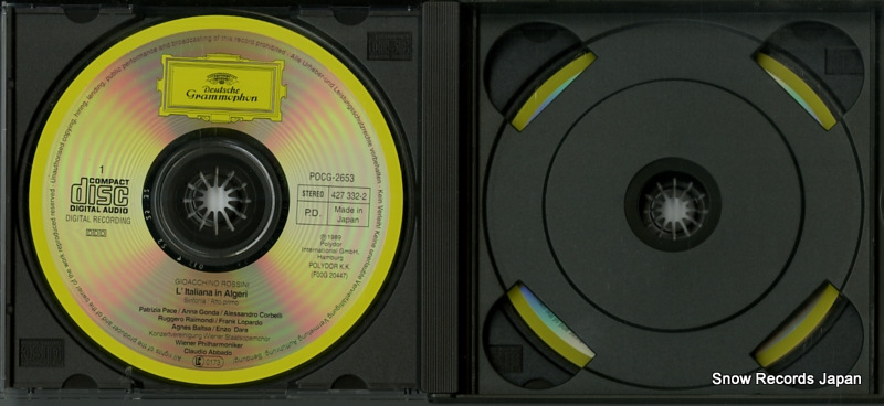 ABBADO, CLAUDIO rossini; l'italiana in algeri POCG-2653