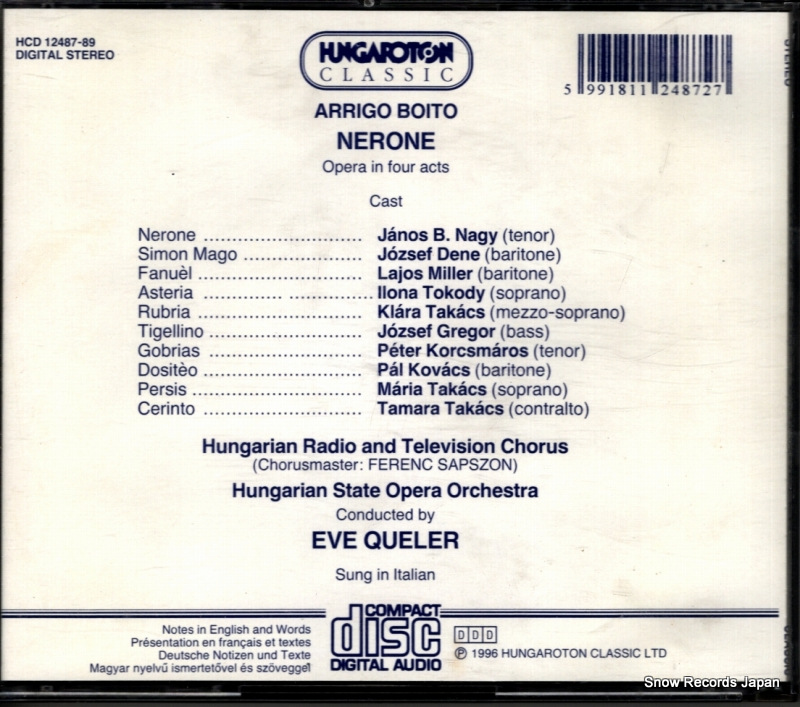 QUELER, EVE boito; nerone HCD12487-89