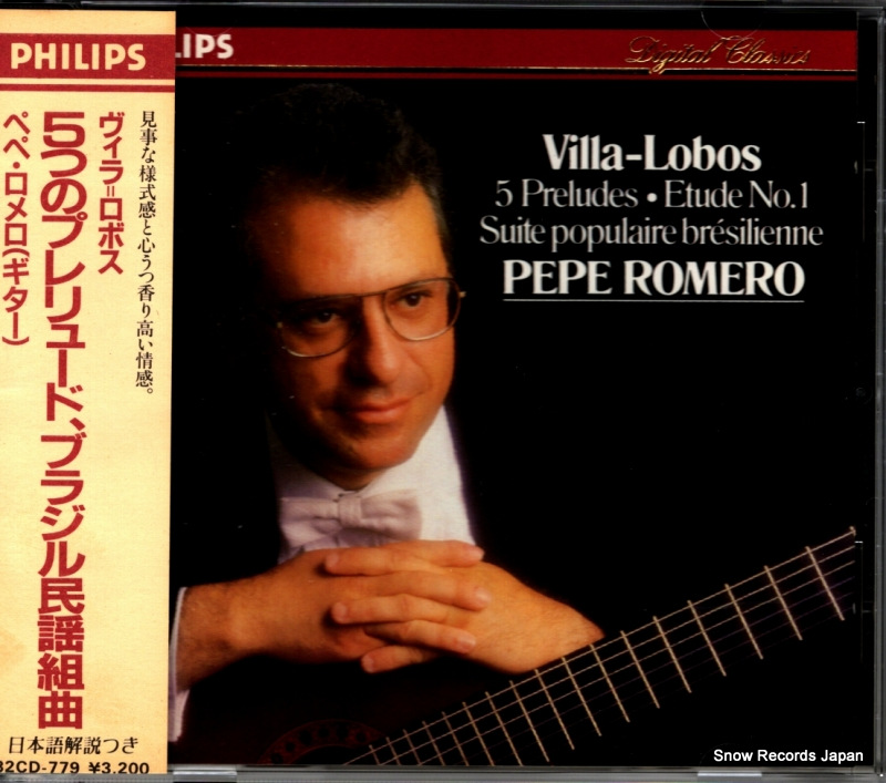 ROMERO, PEPE villa-lobos; 5 preludes etude no.1 420245-2 / 32CD-779