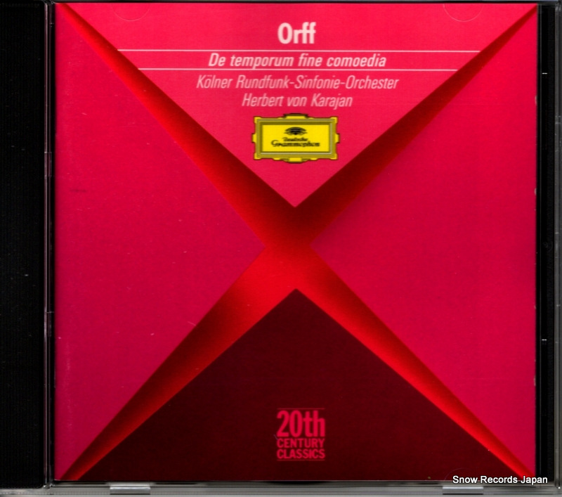 KARAJAN, HERBERT VON orff; de temporum fine comoedia 429859-2