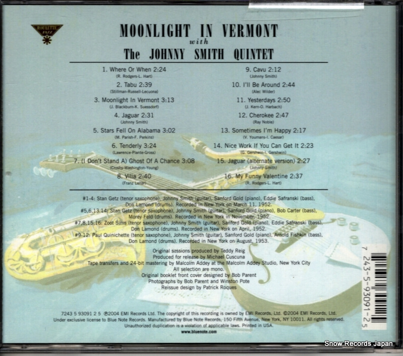 SMITH, JOHNNY moonlight in vermont 724359309125