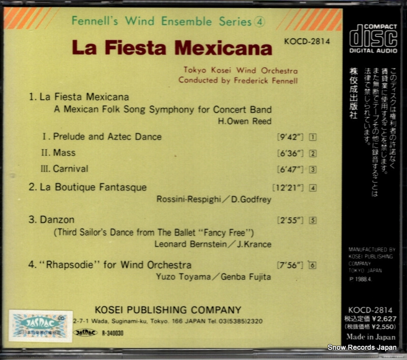 FENNELL, FREDERICK la fiesta mexicana KOCD-2814