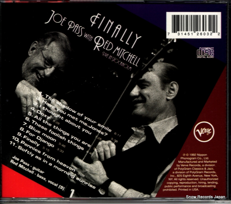 PASS, JOE, AND RED MITCHELL finally live in stockholm 314512603-2