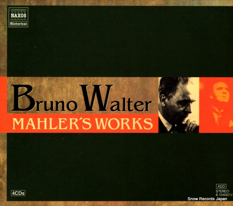 WALTER, BRUNO mahler's works 8.104001J