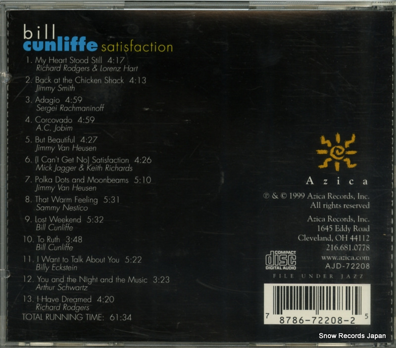 CUNLIFFE, BILL satisfaction AJD-72208