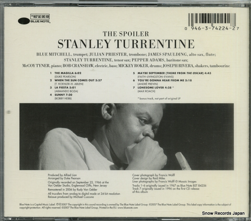 TURRENTINE, STANLEY the spoiler 094637422427