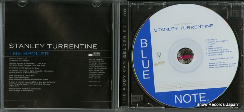 TURRENTINE, STANLEY the spoiler 094637422427