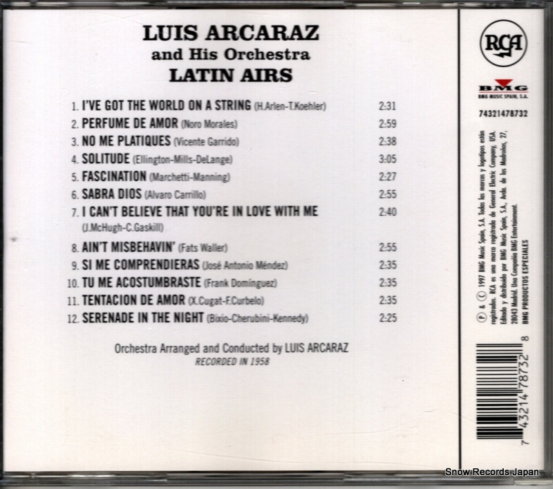 ARCARAZ, LUIS latin airs 74321478732