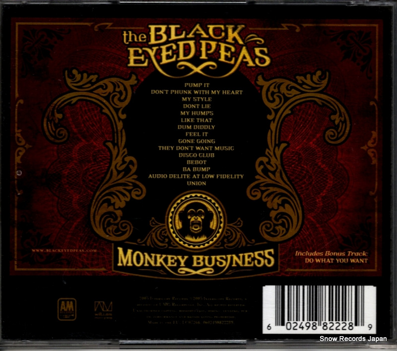 BLACK EYED PEAS monkey business 0602498822289